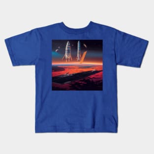 Interplanetary Spaceport Kids T-Shirt